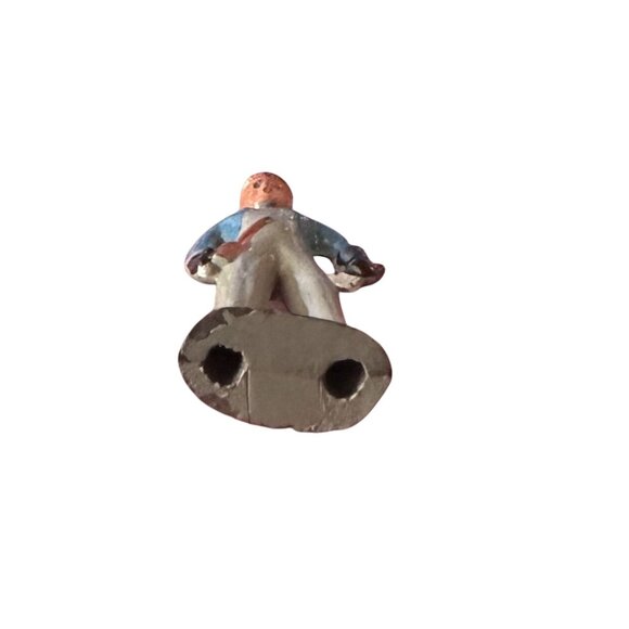 Vintage Barclay Lead Figure Railroad Worker 1950s 1.75" Tall - Picture 5 of 6